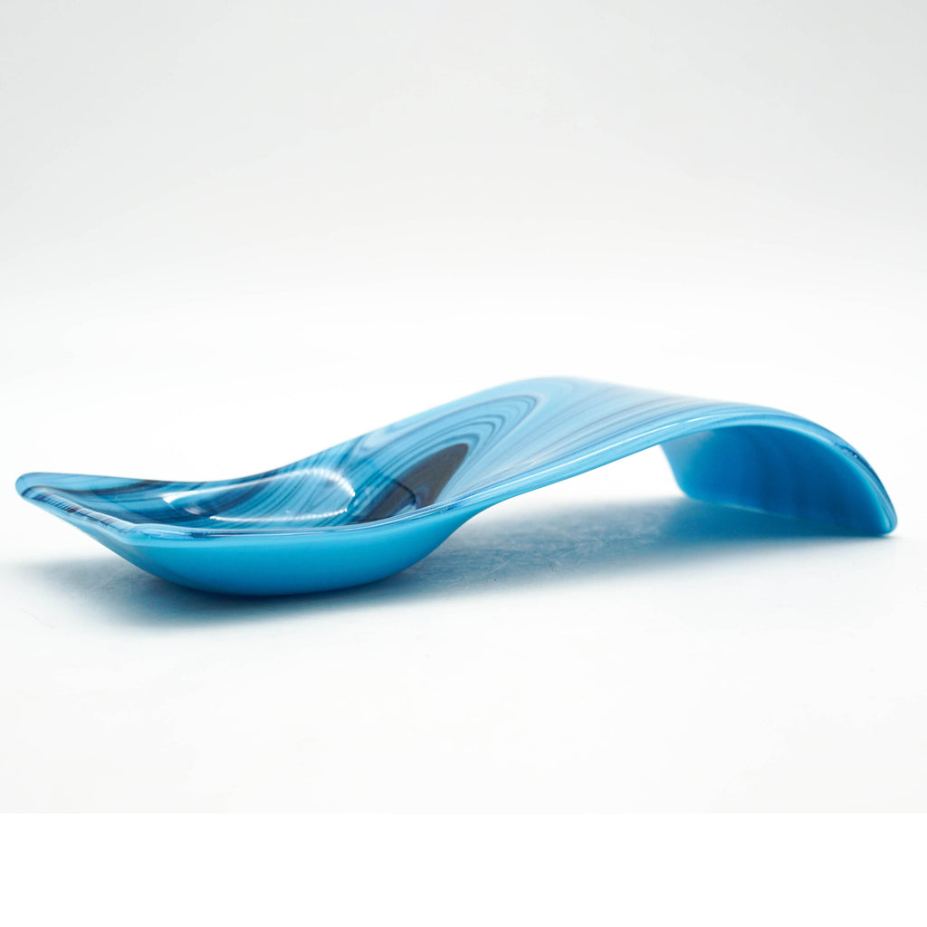 Large Spoon Rest - Shimmering Blues