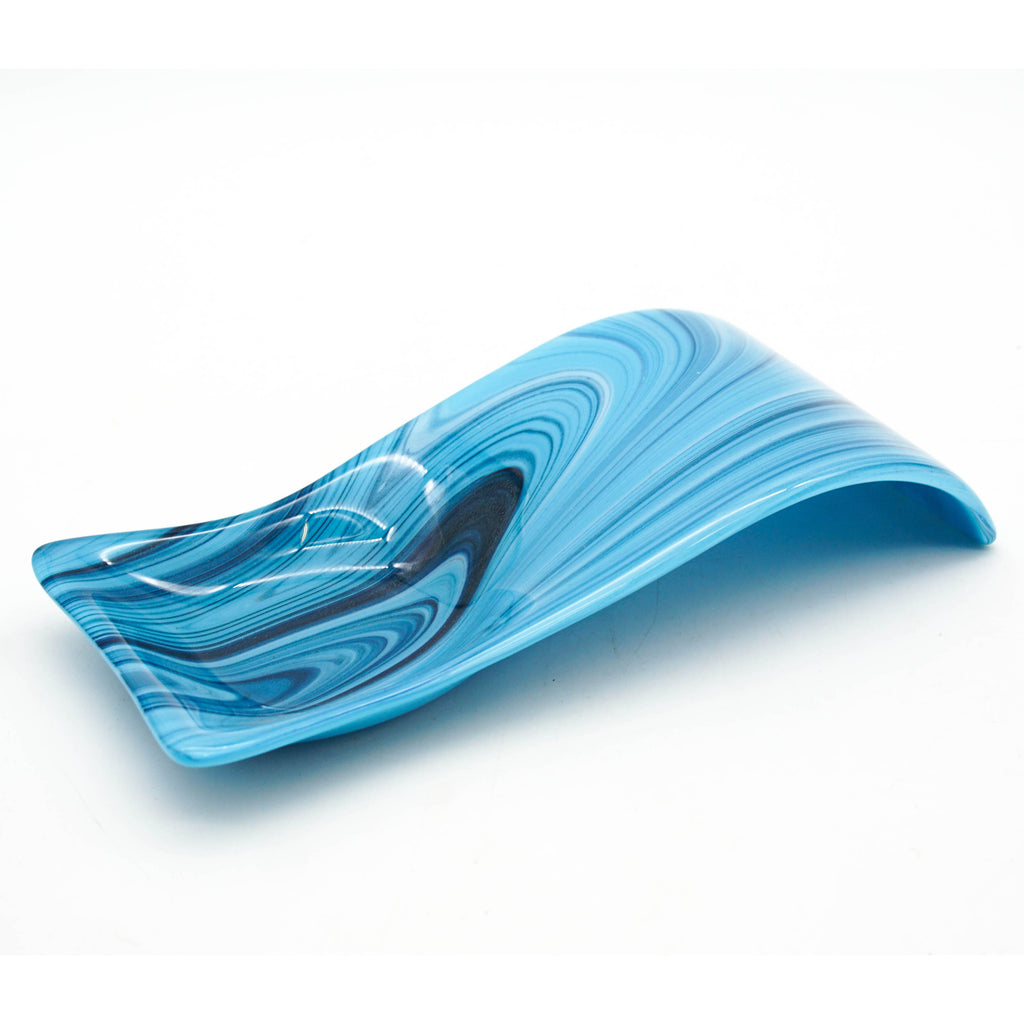 Large Spoon Rest - Shimmering Blues