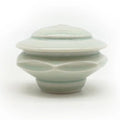 Covered Jar with Faceted