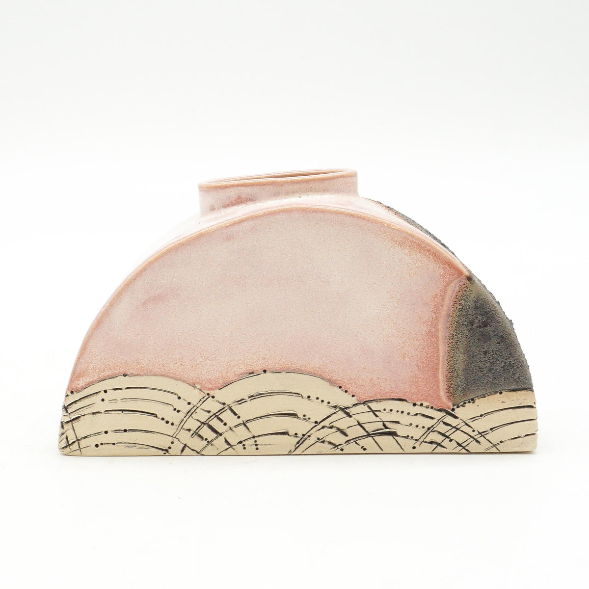 Pink and Black Vase