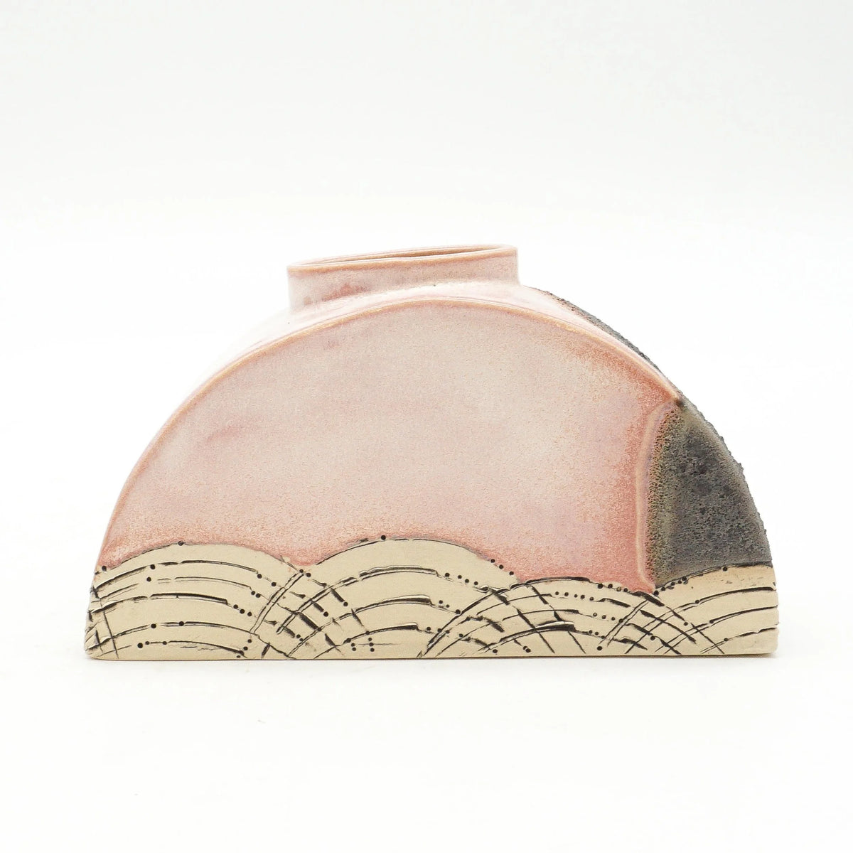 Pink and Black Vase