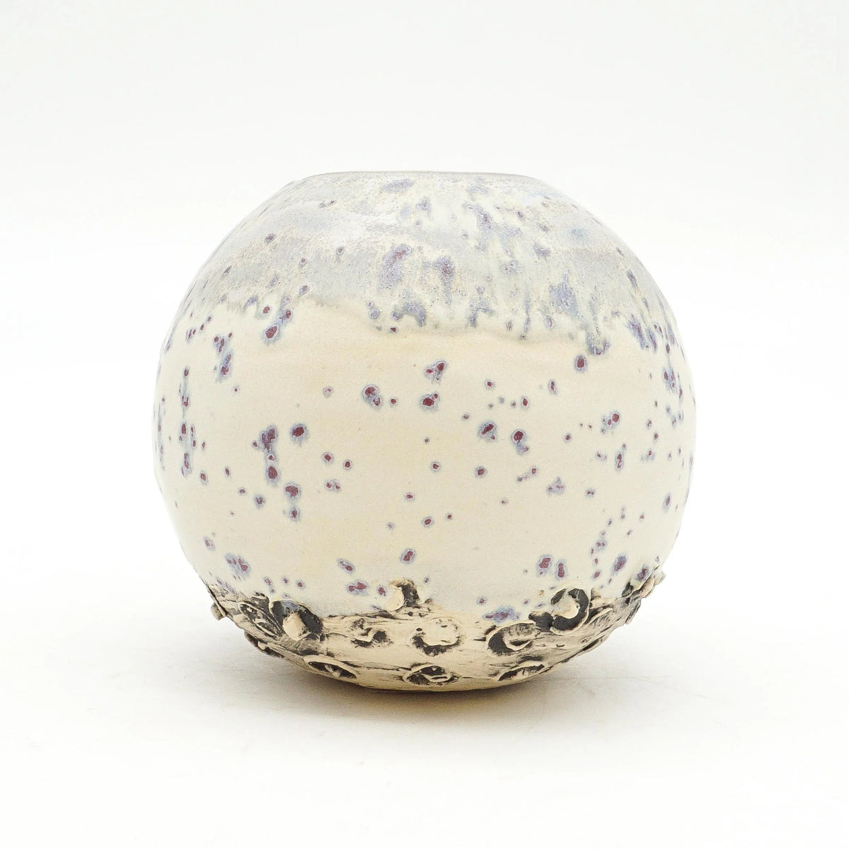 Purple Spotted Bud Vase