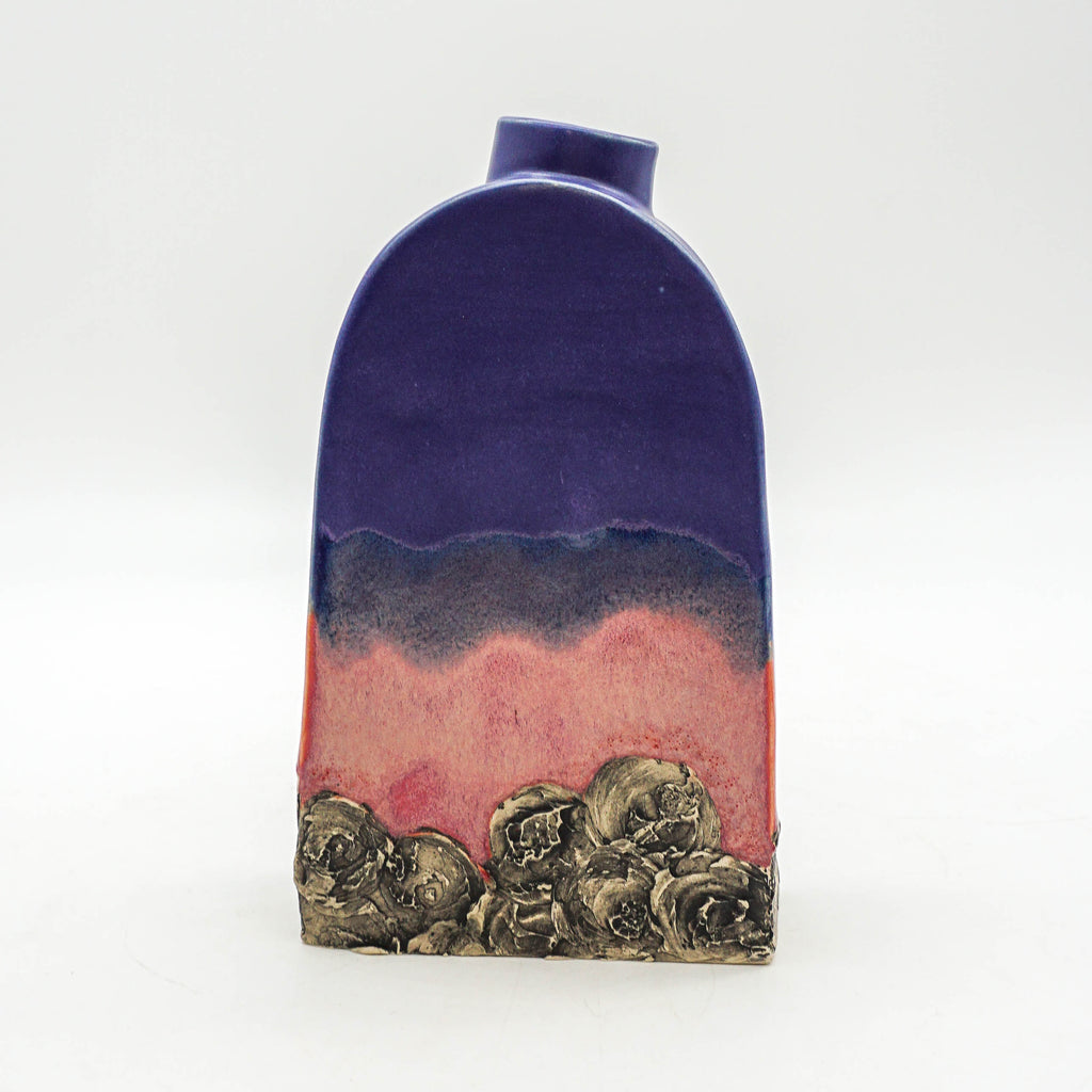 Tall Arch Vase - Pink and Purple