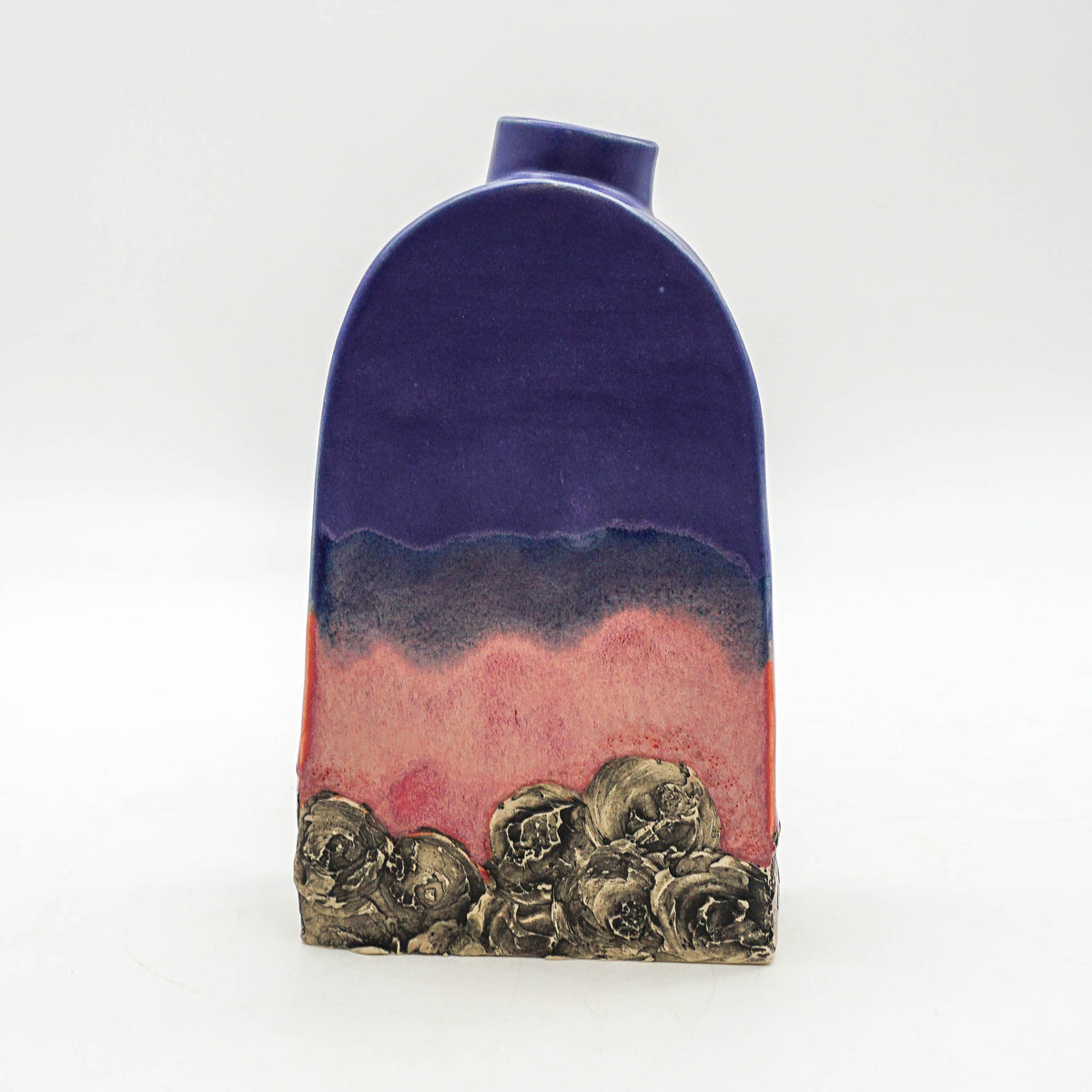 Tall Arch Vase - Pink and Purple