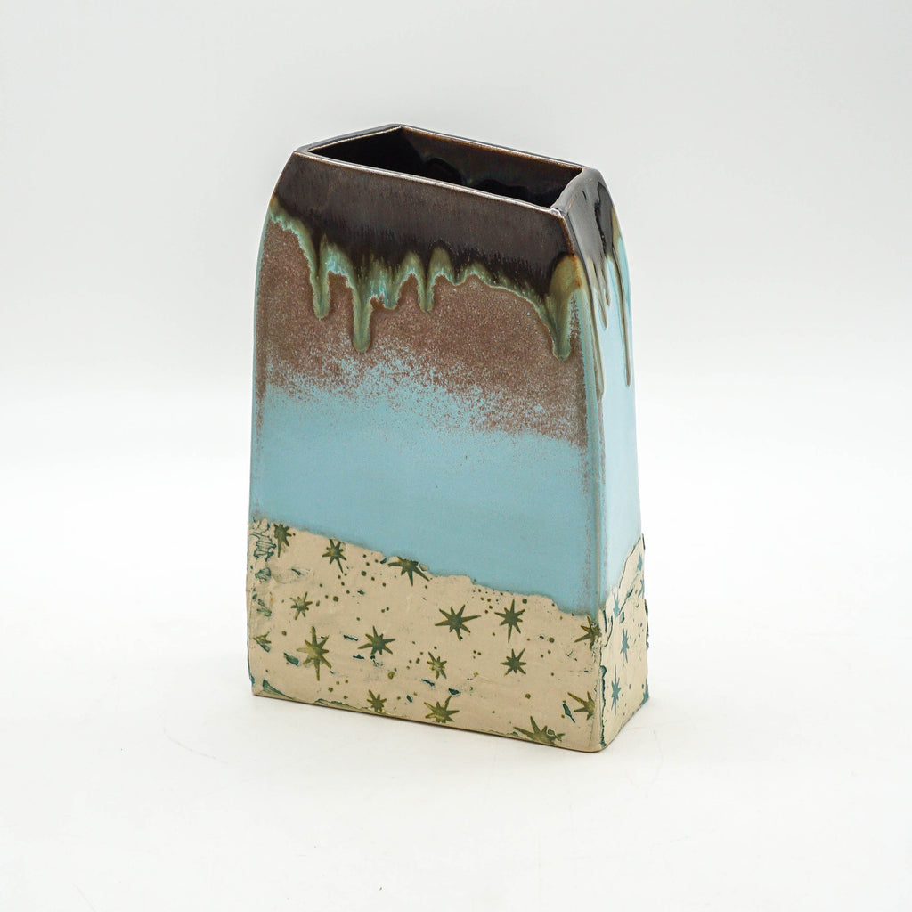 Tall Arch Vase - Square Stars