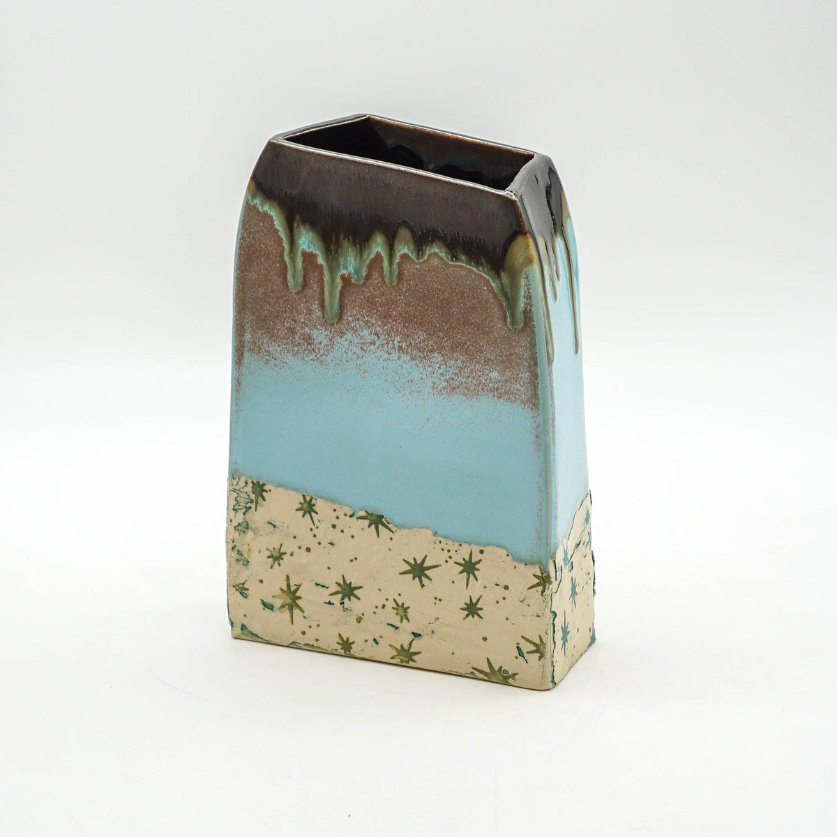 Tall Arch Vase - Square Stars