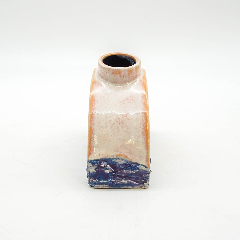 Half Circle Vase - Pink and Blue Sea