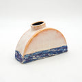 Half Circle Vase - Pink and Blue Sea