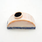 Half Circle Vase - Pink and Blue Sea