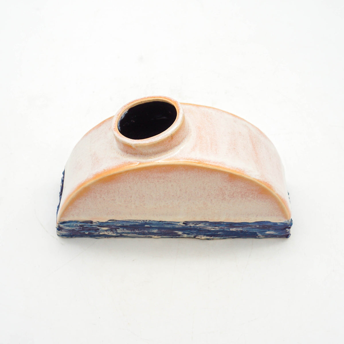 Half Circle Vase - Pink and Blue Sea