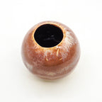 Ball Bud Vase - Brown Lines