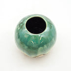 Ball Bud Vase - Green Circles