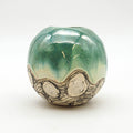 Ball Bud Vase - Green Circles